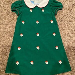 Size 6X 
Anavini embroidered Santa green corduroy dress
Like new